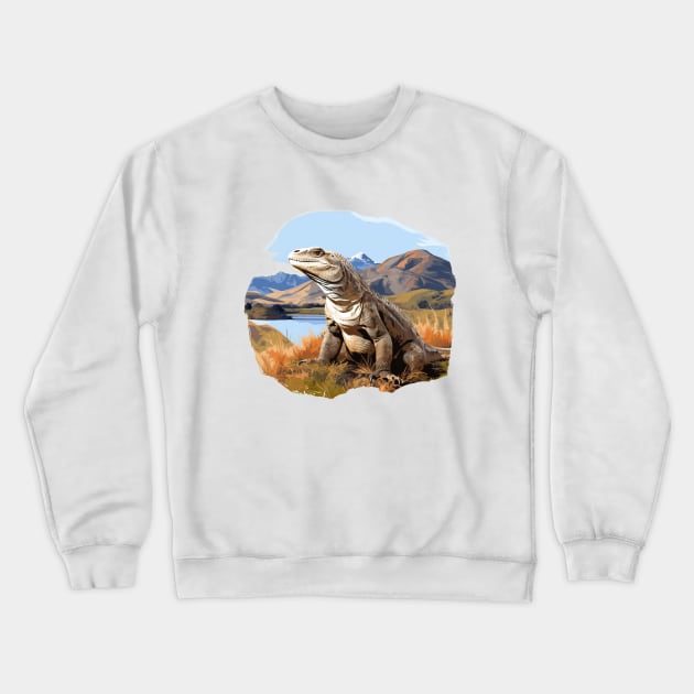 Komodo Dragon Crewneck Sweatshirt by zooleisurelife